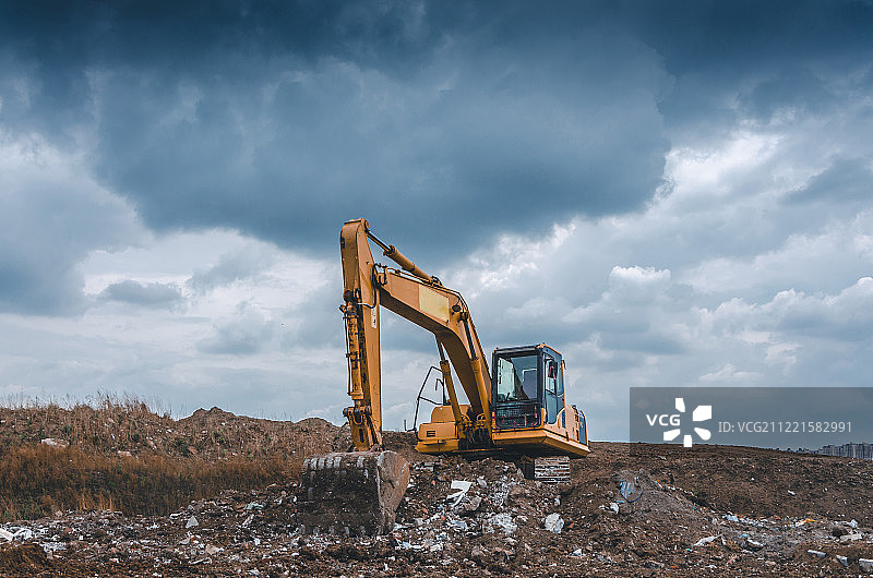挖掘机图片素材