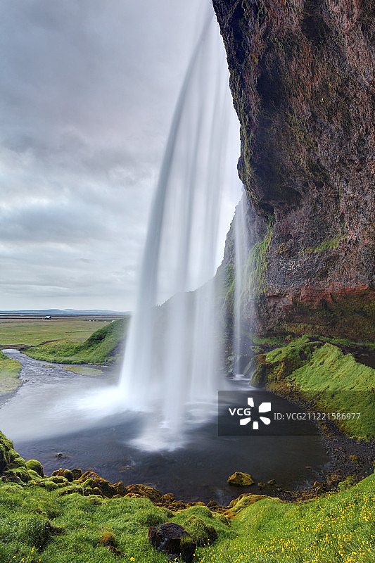 冰岛南部塞里雅兰瀑布图片素材