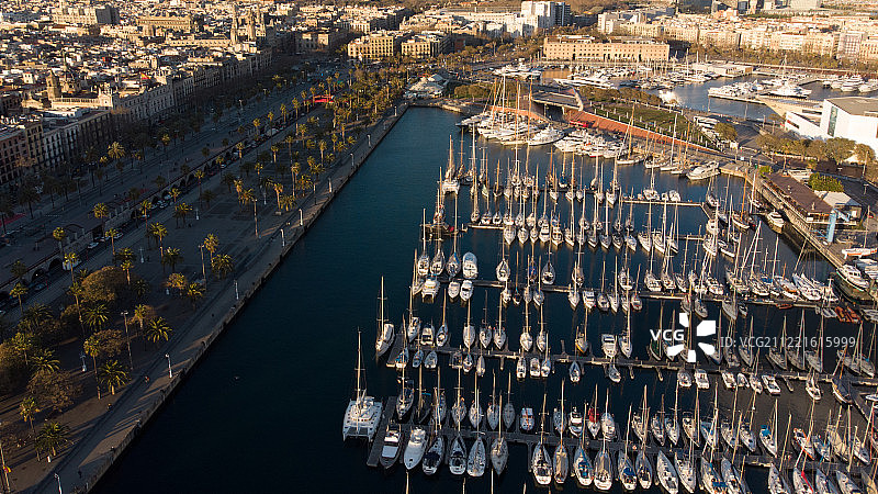 奥林匹克港鸟瞰图图片素材