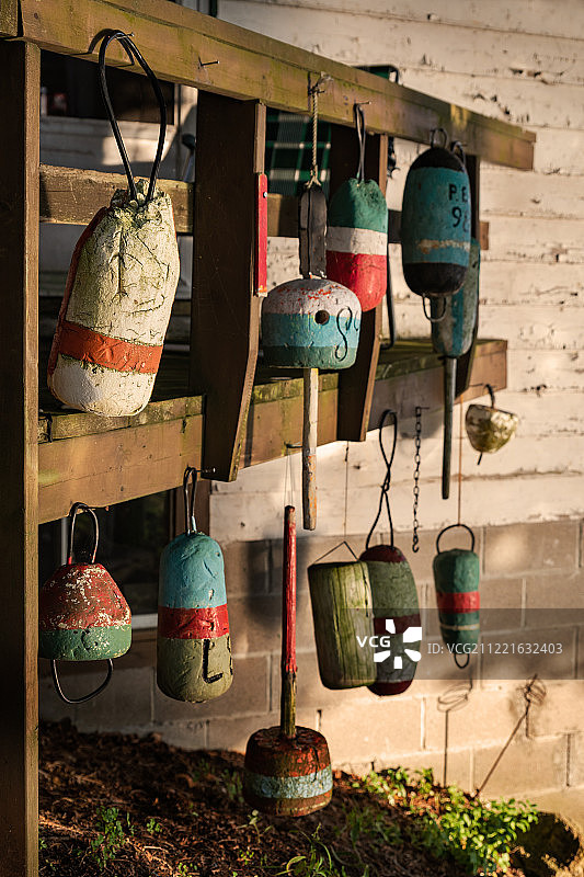 堆积的浮标图片素材