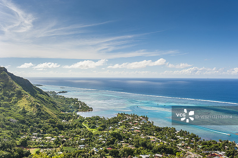 茉莉雅岛，塔希提岛图片素材