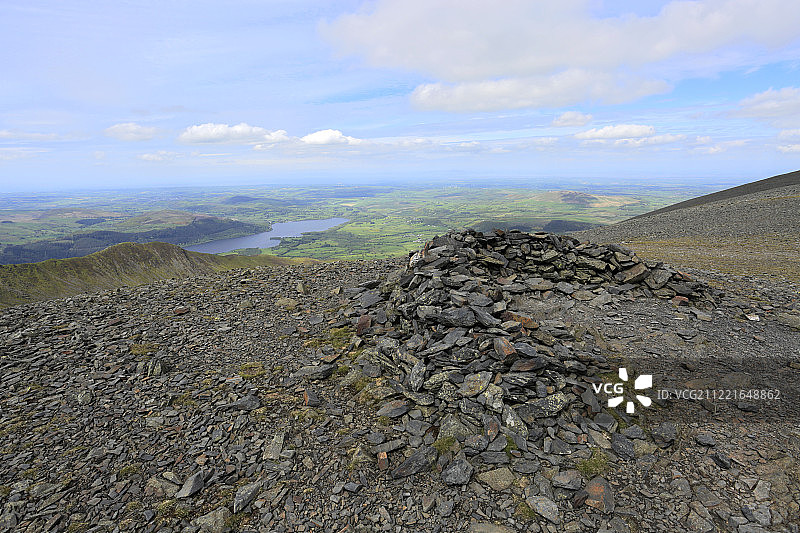 斯基多山顶峰，凯西克镇，湖区图片素材