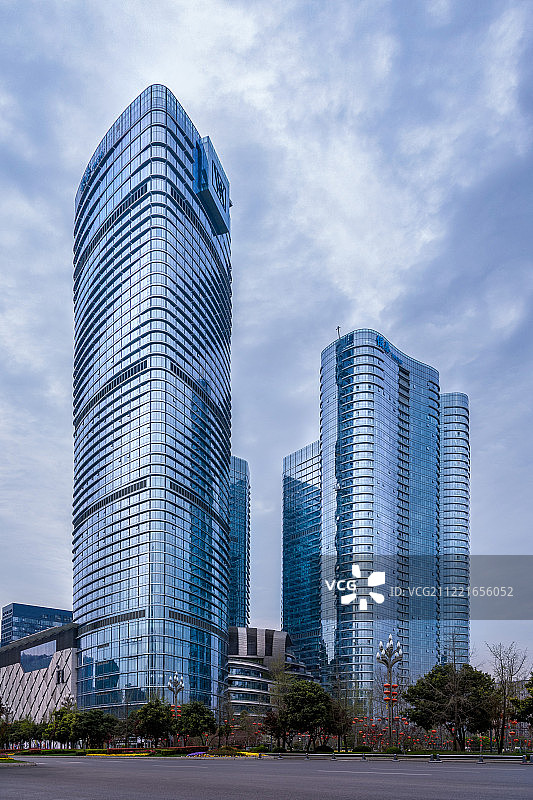 成都银泰中心in99建筑风光图片素材
