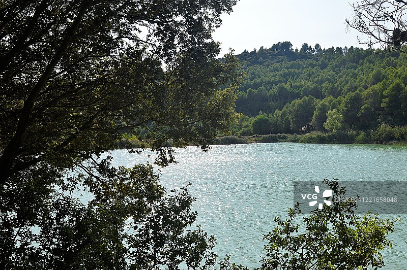 西班牙阿拉贡的安纳斯水库图片素材