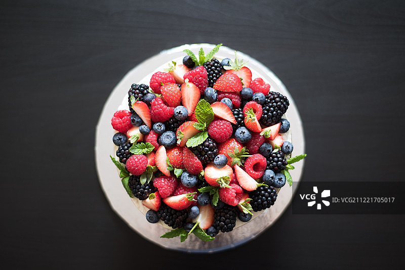 夏季水果蛋糕图片素材