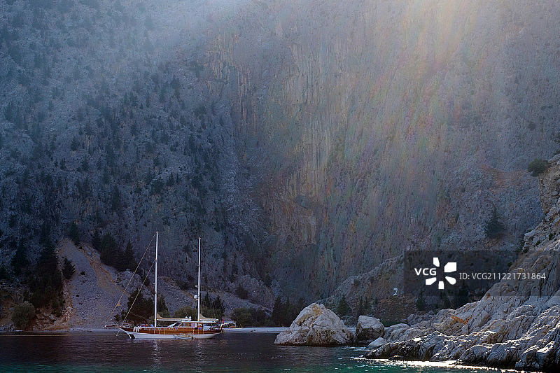 希腊锡米圣乔治海滩图片素材