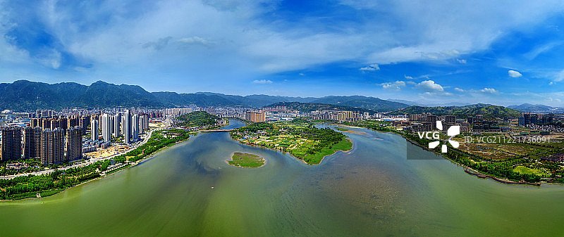 福建省宁德市全景图片素材