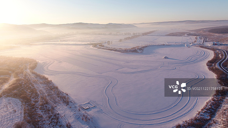 美丽的牙克石冰雪赛道图片素材