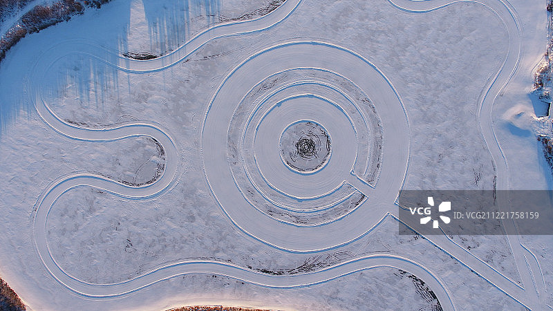 美丽的牙克石冰雪赛道图片素材