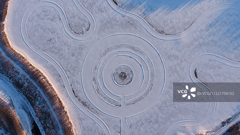 美丽的牙克石冰雪赛道图片素材