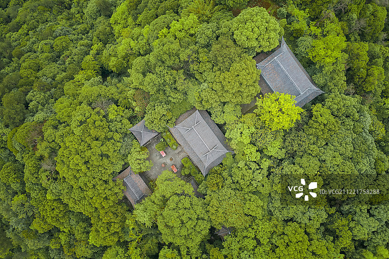 杭州淳安千岛湖密山岛天王殿图片素材