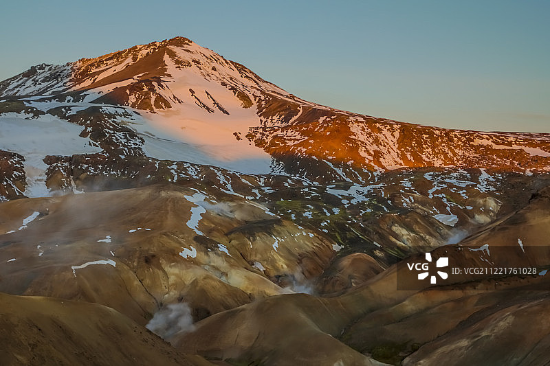 冰岛高地克尔林加尔山图片素材