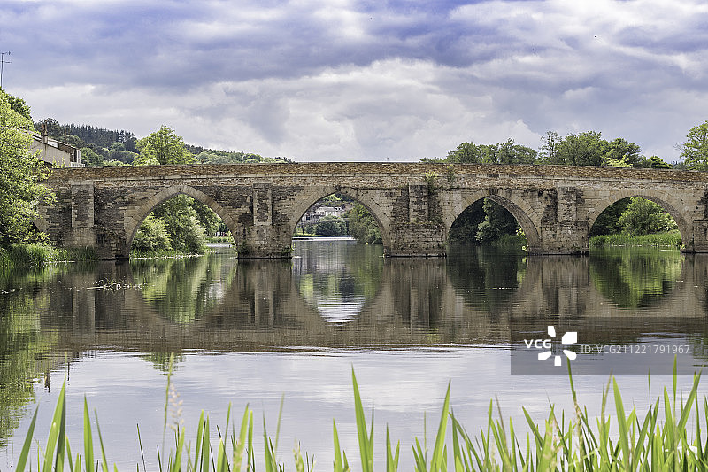 西班牙卢戈，2018年，罗马桥图片素材