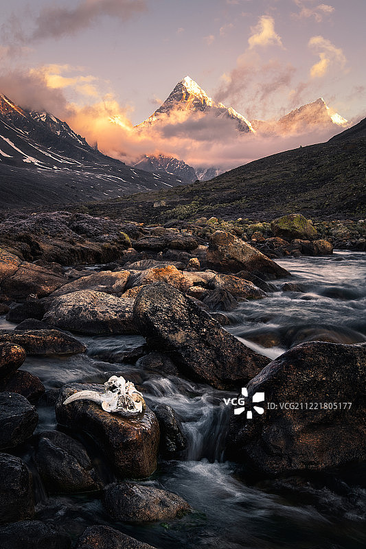 青藏高原希夏邦马秘境图片素材