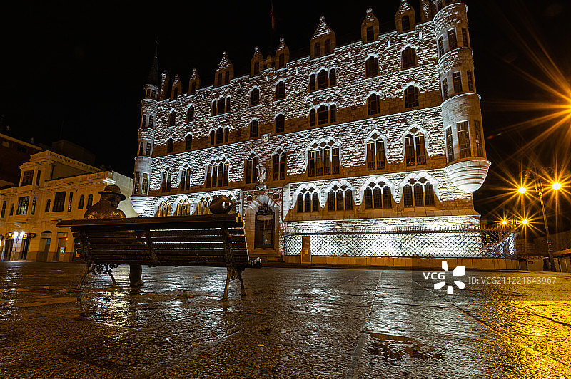 西班牙莱昂的博蒂内斯图片素材