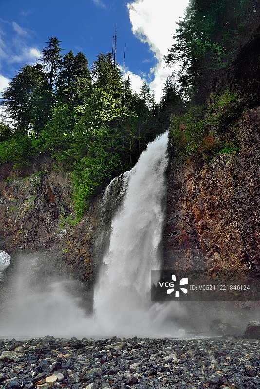 富兰克林瀑布图片素材