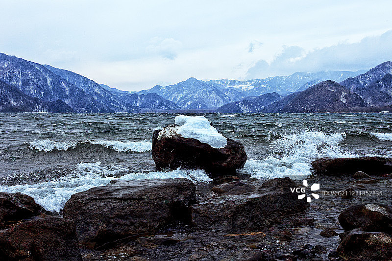 冬季山区的景色图片素材