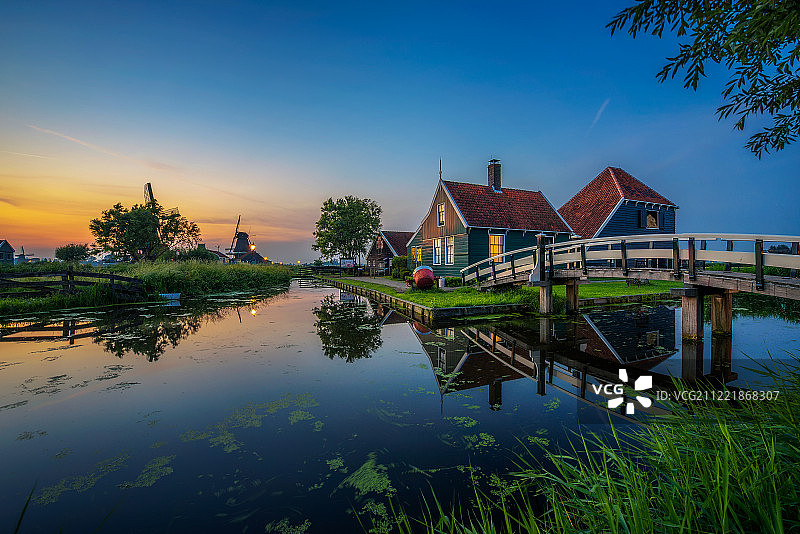 赞斯堡垒的日落图片素材