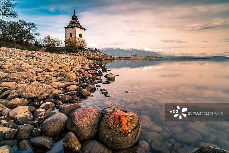 利普托夫斯卡马拉湖的哈夫拉诺克哥特式教堂图片素材