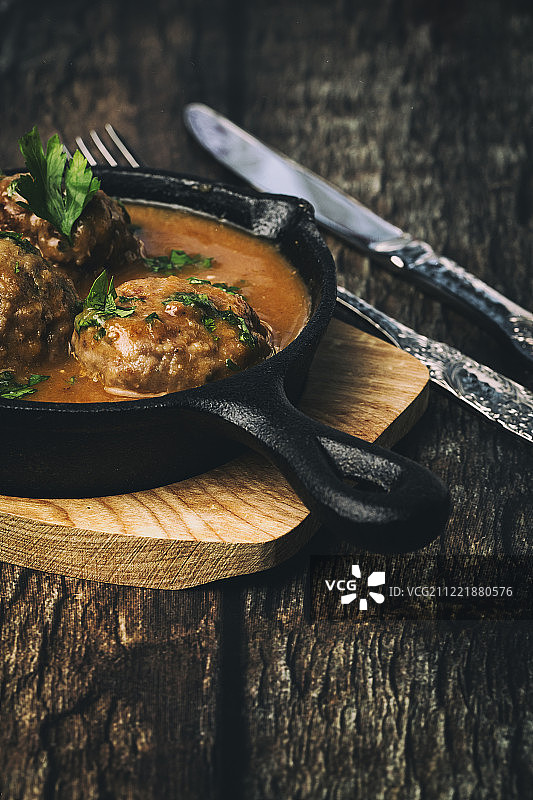 自制西班牙酱汁肉丸图片素材
