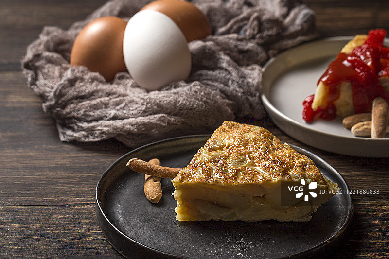 美味薯片煎蛋卷图片素材