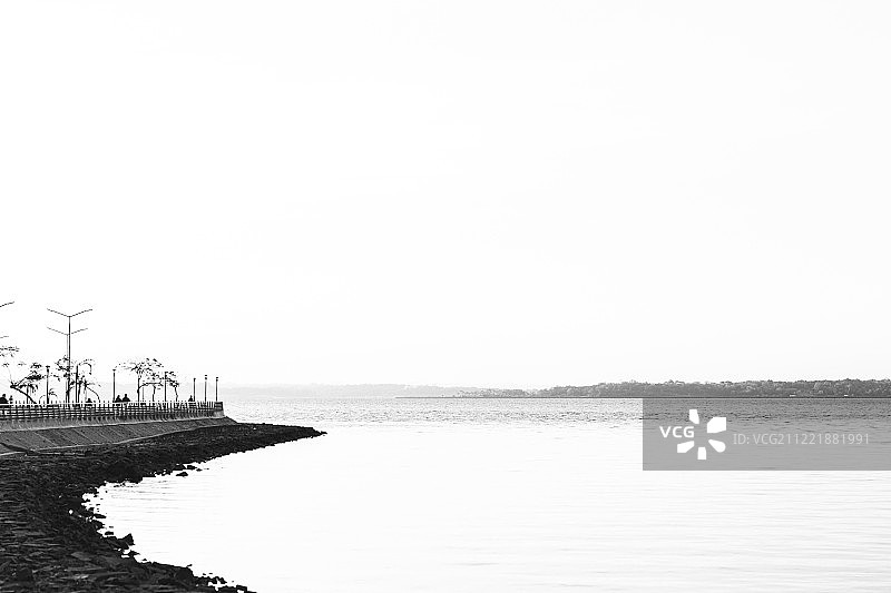 蜿蜒的海岸线图片素材