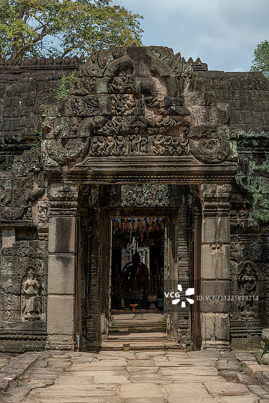 班迭哥寺入口处的石门图片素材