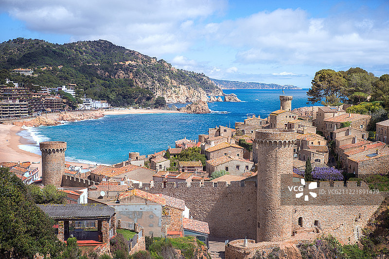 赫罗纳托萨德马尔巴迪亚湾的海景图片素材