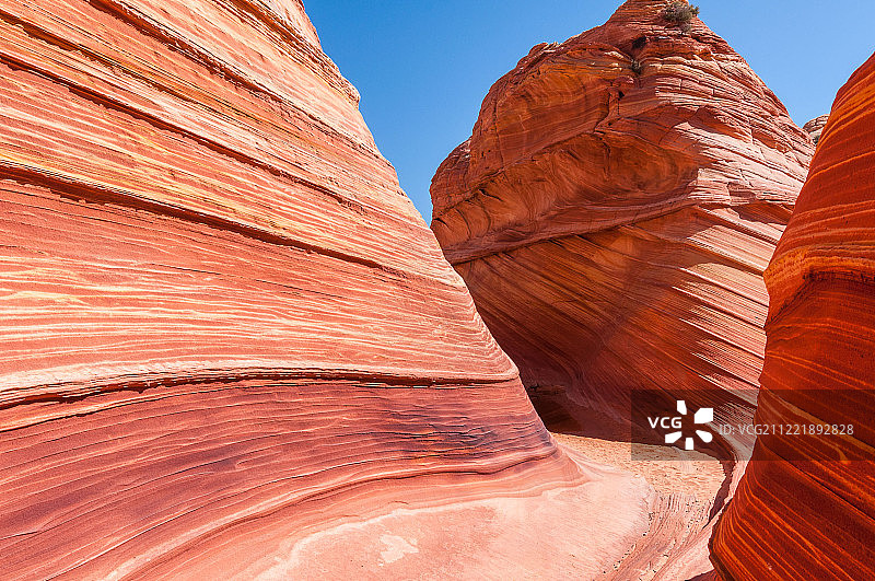 美国弗米利恩的波浪状悬崖图片素材