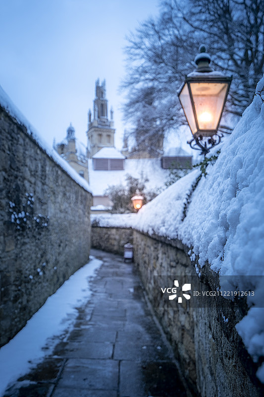 雪中的霍格沃茨图片素材