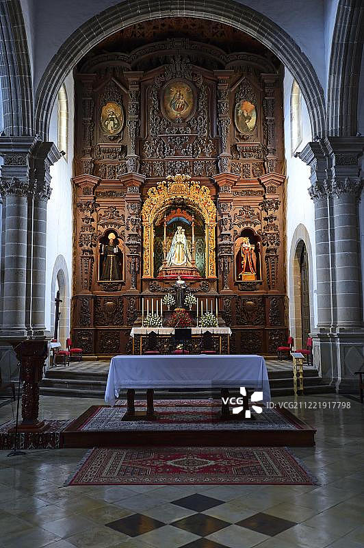 西班牙加那利群岛特内里费岛拉奥罗塔瓦的圣奥古斯丁前修道院图片素材