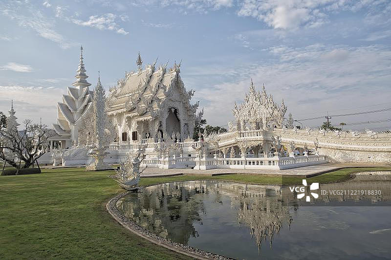 泰国北部清莱府灵光寺（白庙）图片素材