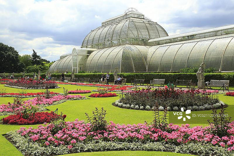 英国伦敦皇家植物园棕榈屋图片素材