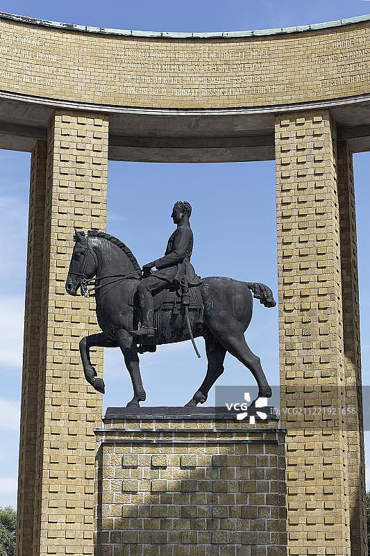 阿尔伯特一世国王纪念碑，尼乌波特，比利时图片素材