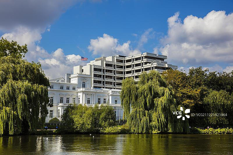 位于德国汉堡阿尔斯特的美国领事馆图片素材