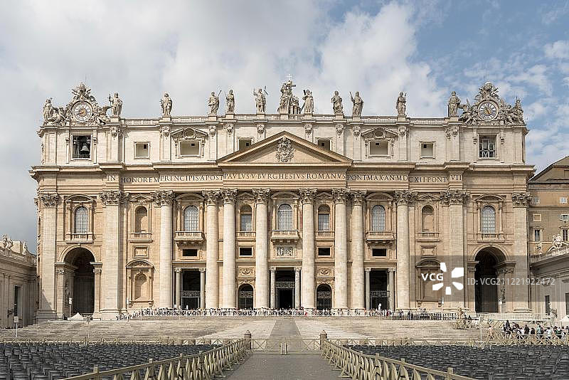 欧洲意大利罗马圣彼得大教堂图片素材