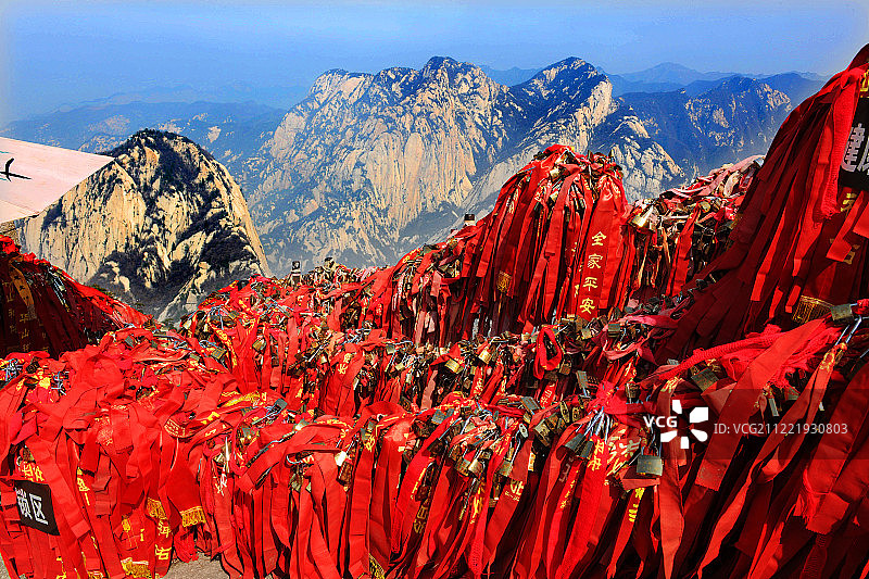 陕西，华山风光图片素材