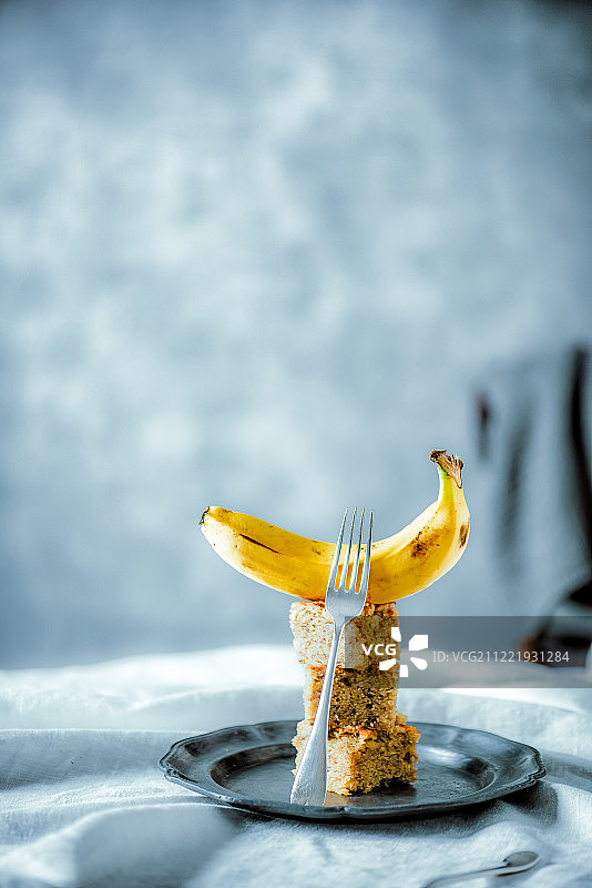 香蕉蛋糕图片素材