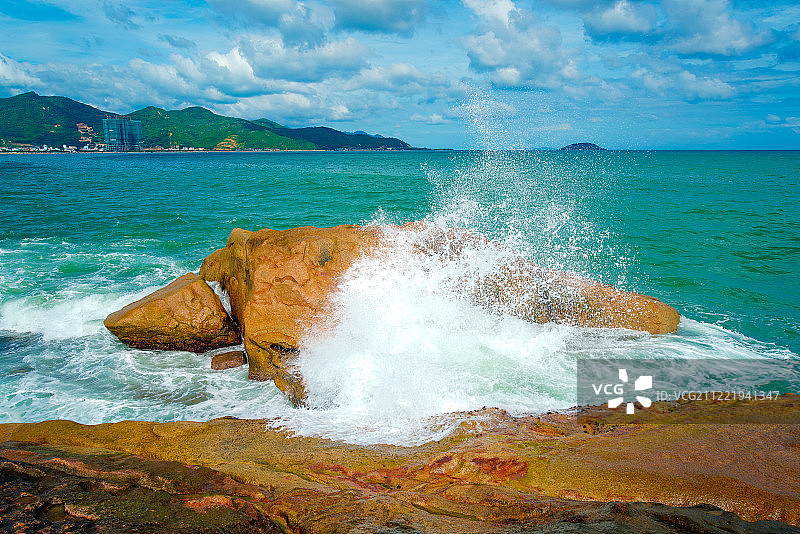 越南庆和省芽庄海滩图片素材