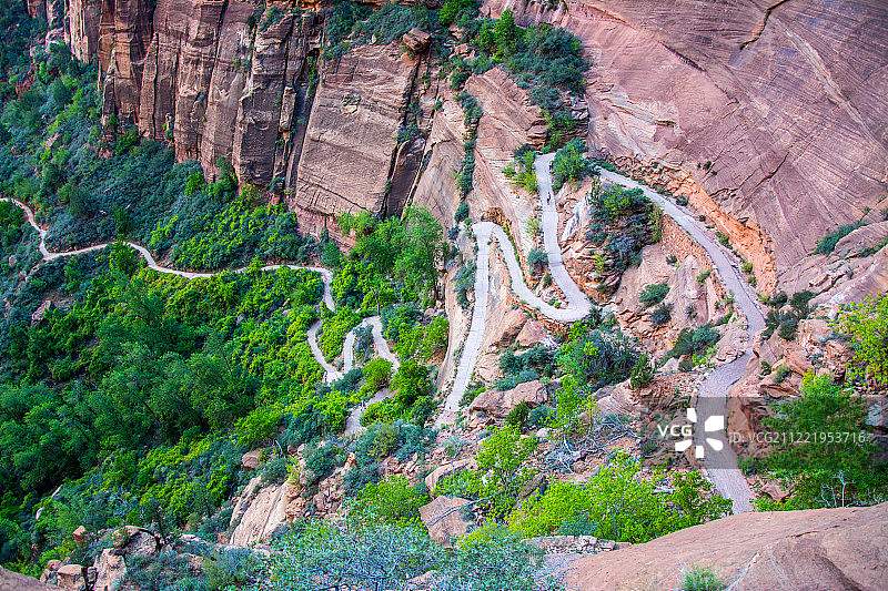 锡安国家公园天使降临点徒步小径图片素材