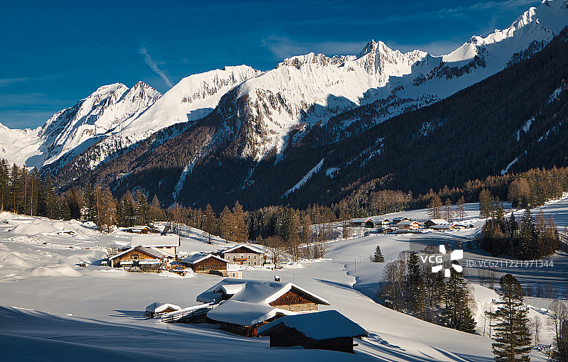 普菲奇山谷的冬季图片素材