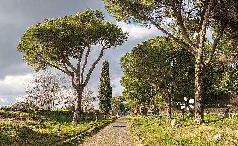 古阿皮亚大道，罗马图片素材