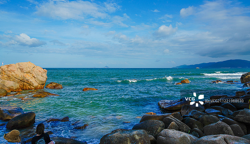 越南庆和省芽庄海滩图片素材