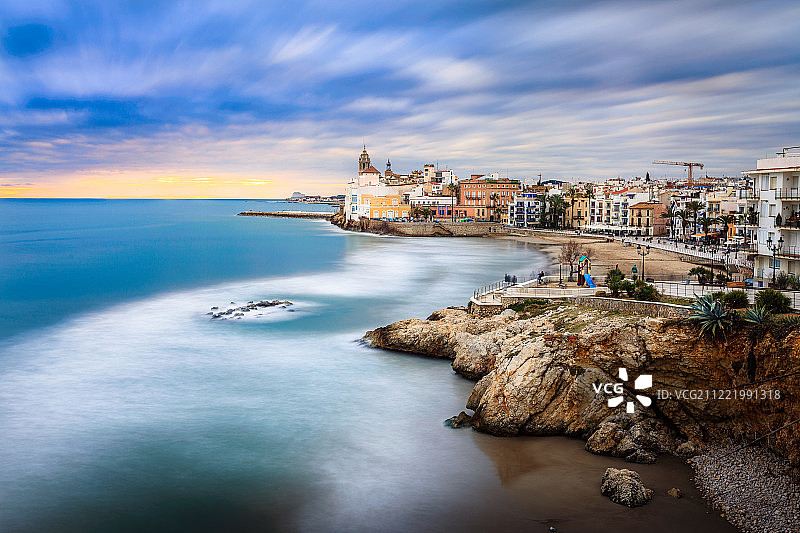 锡切斯加泰罗尼亚图片素材