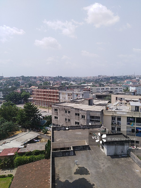 城市建筑高角度景观图片素材