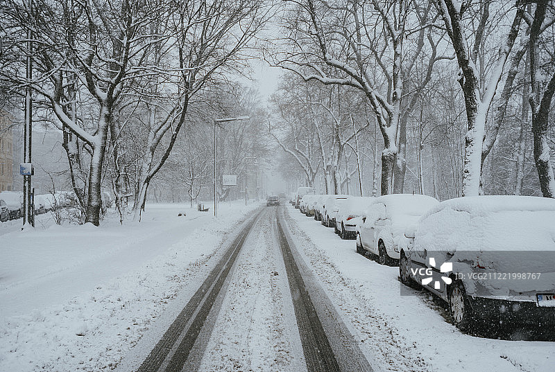 外面一片雪白图片素材