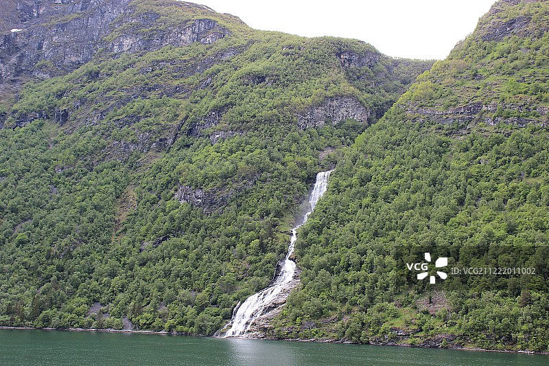 盖朗厄尔峡湾瀑布图片素材