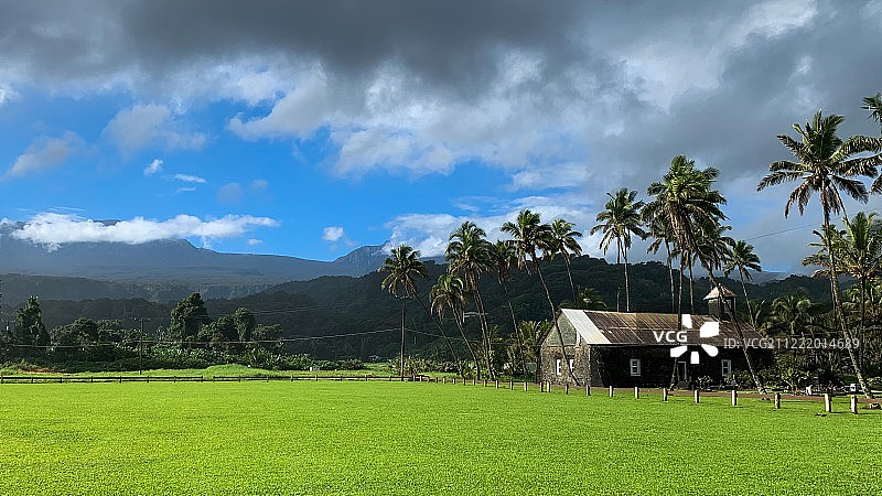 夏威夷茂宜岛哈纳教堂图片素材