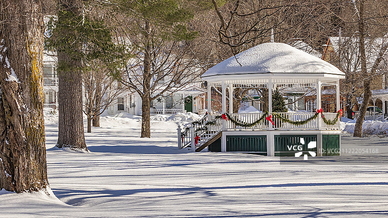 佛蒙特州罗切斯特镇公共绿地图片素材