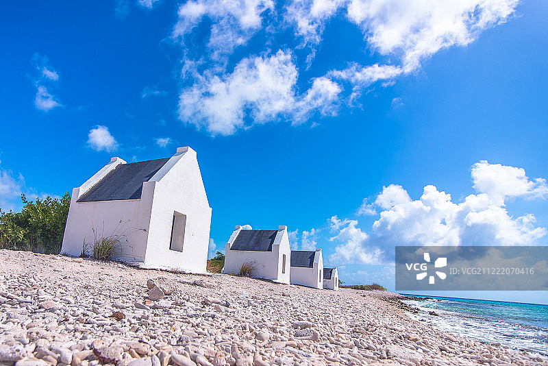 博内尔岛的奴隶小屋图片素材